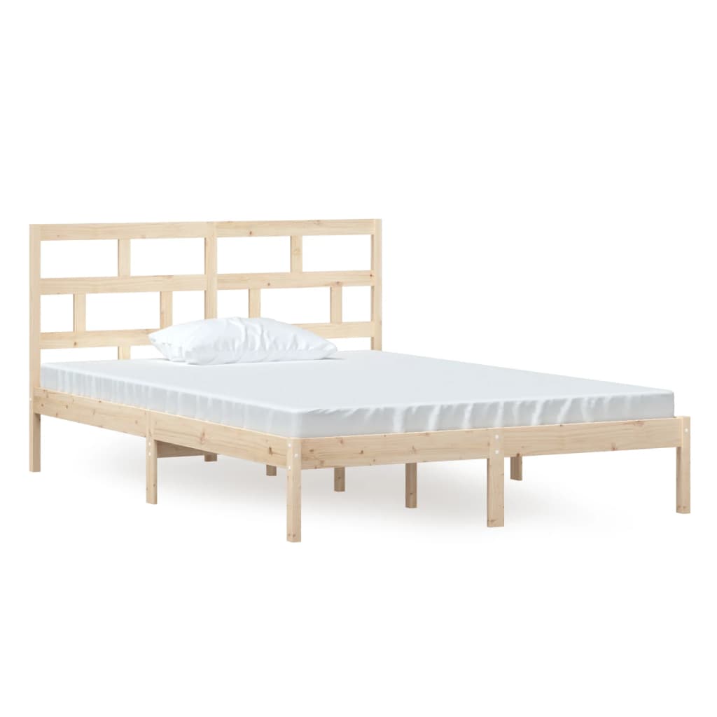 Solid pine bed 140x200 cm
