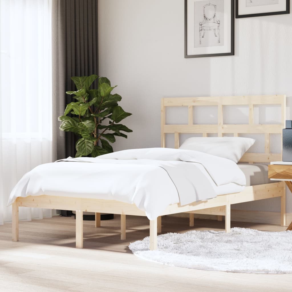 Solid pine bed 140x200 cm