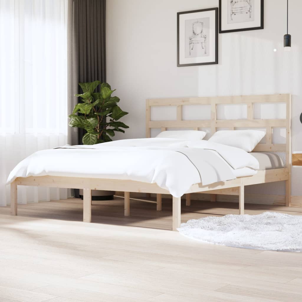 Solid pine bed 160x200 cm