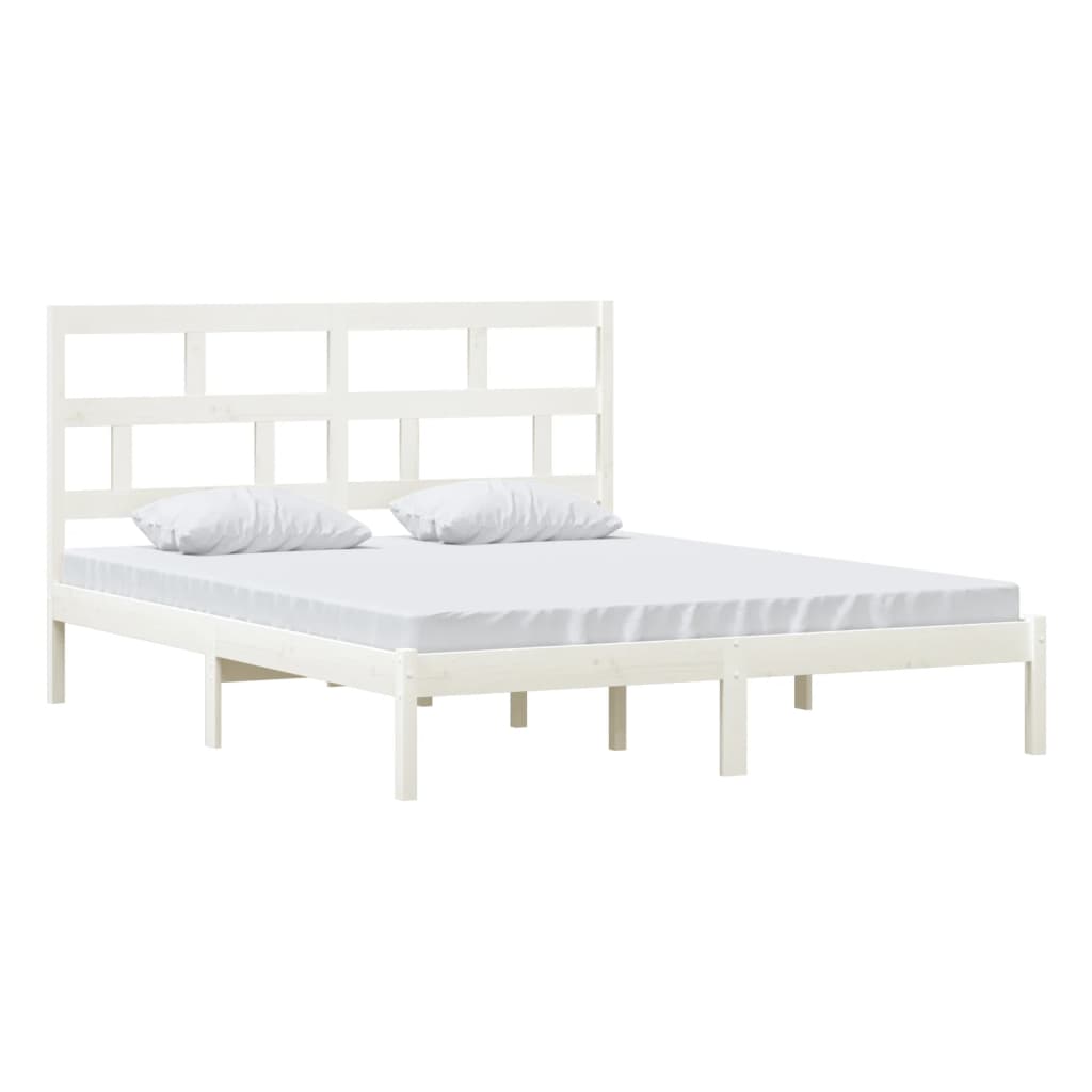Solid wood bed white pine 160x200 cm