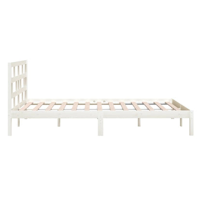 Solid wood bed white pine 160x200 cm