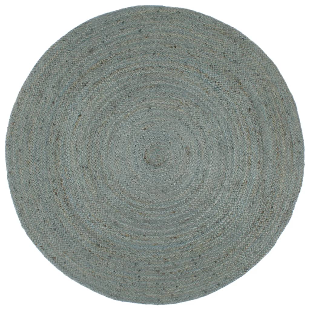 Carpet Handmade Jute Round 240 cm Olive Green