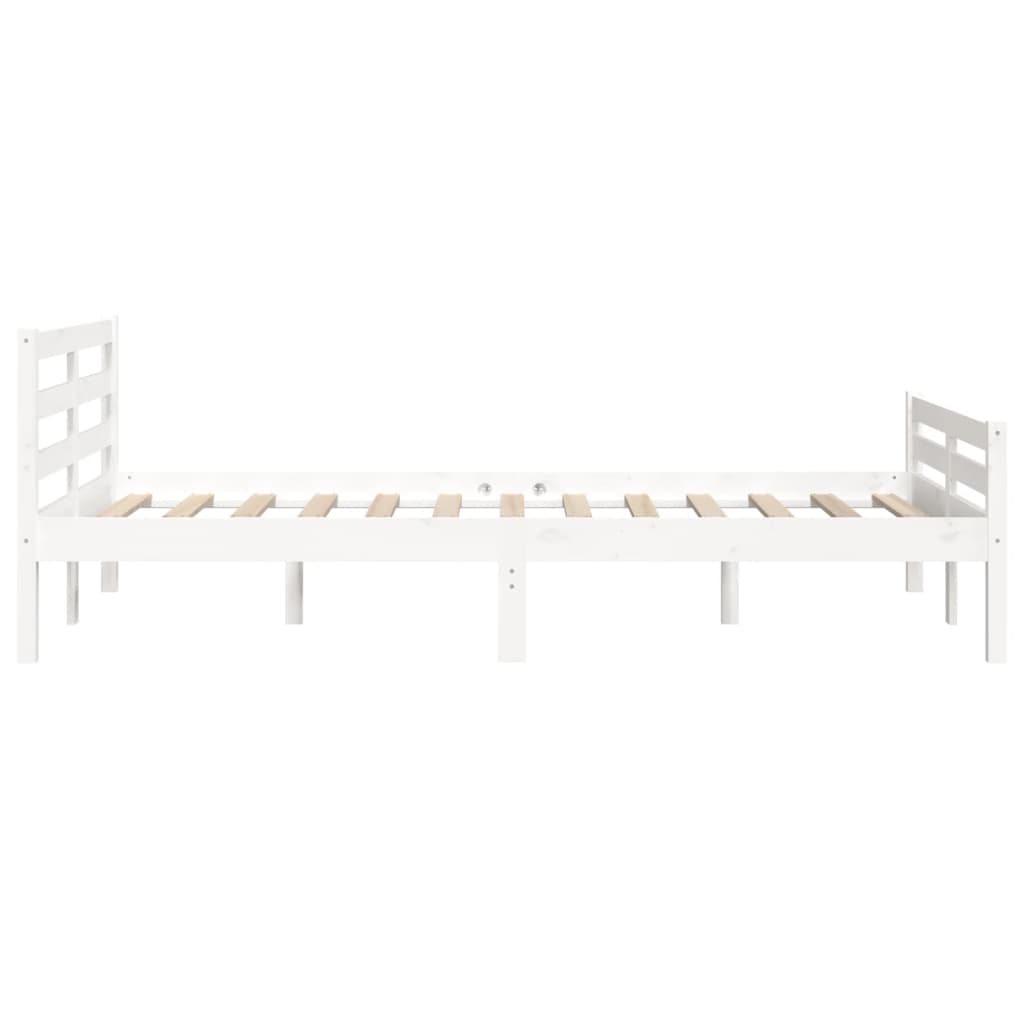 Solid wood bed white 160x200 cm
