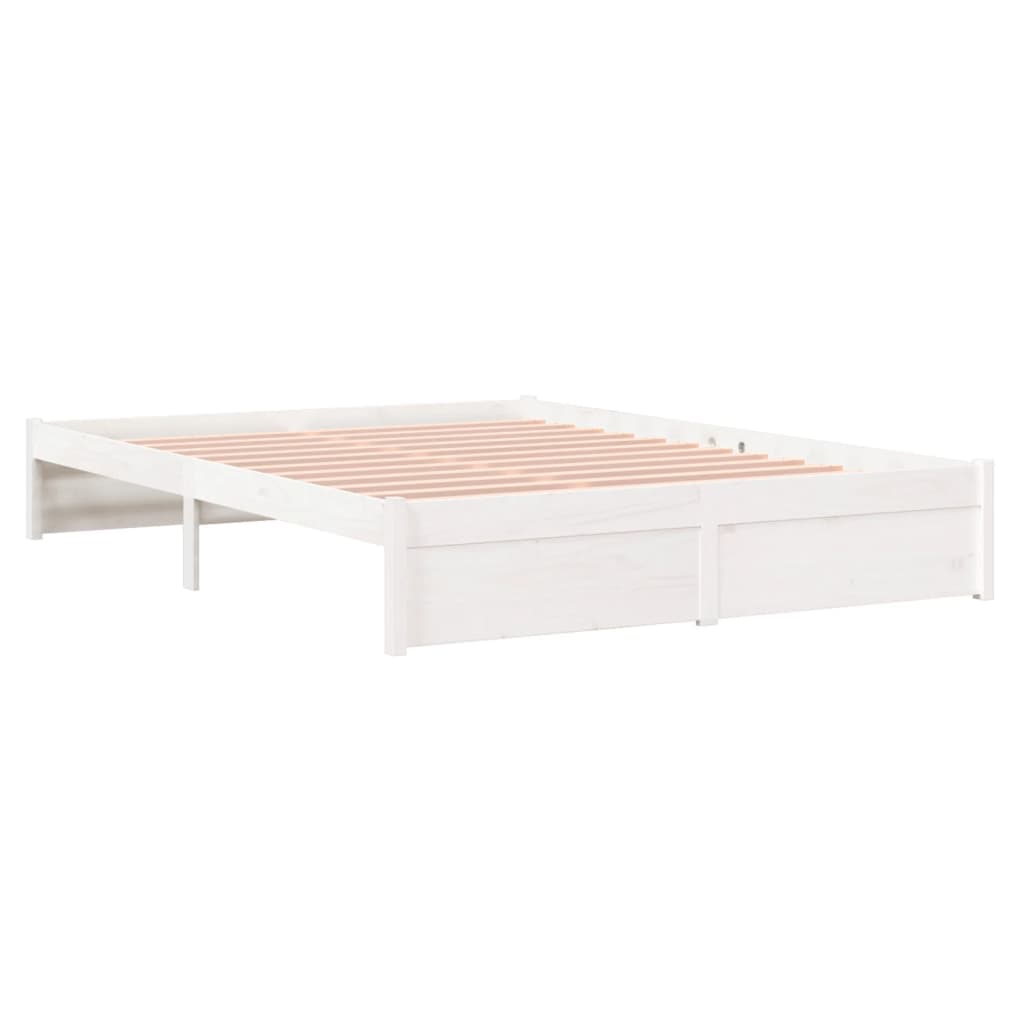 Solid wood bed white 160x200 cm