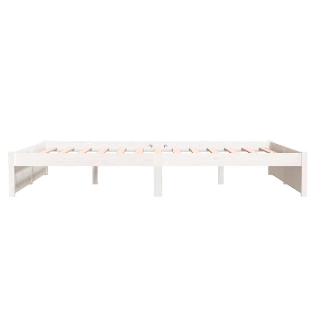 Solid wood bed white 160x200 cm