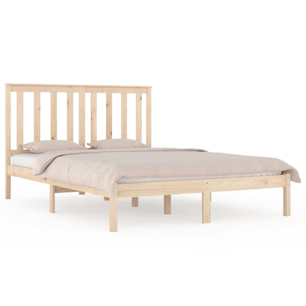 Solid pine bed 140x200 cm