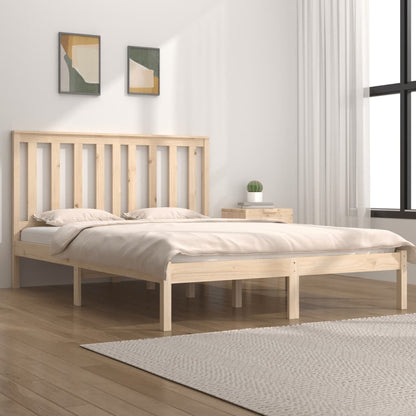 Solid pine bed 140x200 cm