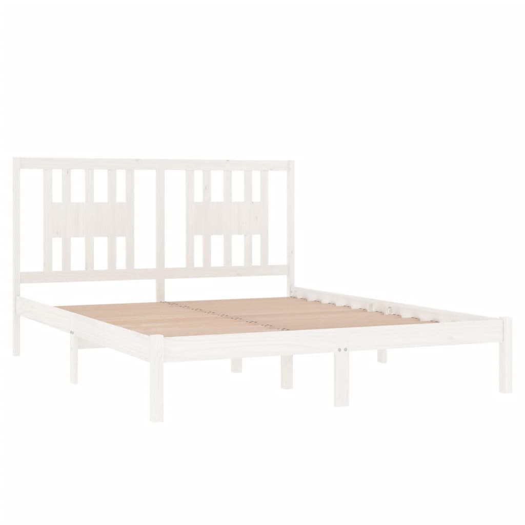 Solid wood bed white pine 160x200 cm
