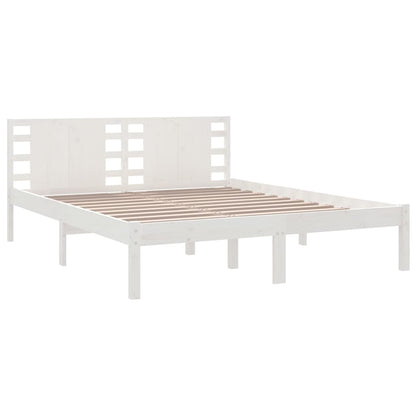 Solid wood bed white pine 160x200 cm