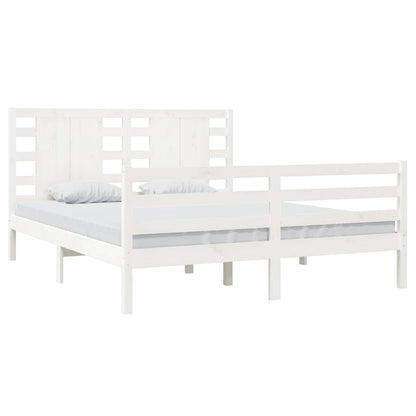 Solid wood bed white pine 160x200 cm