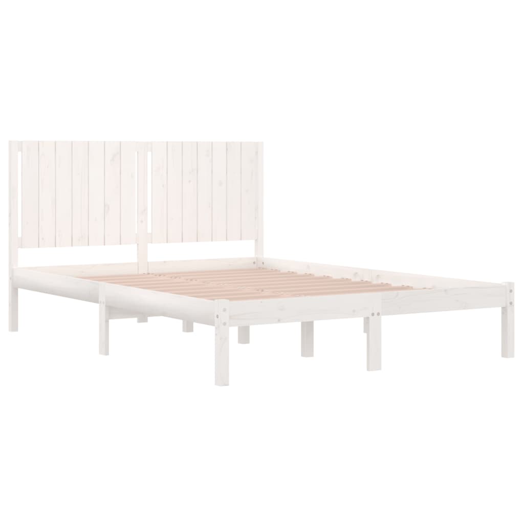 Solid wood bed white pine 160x200 cm