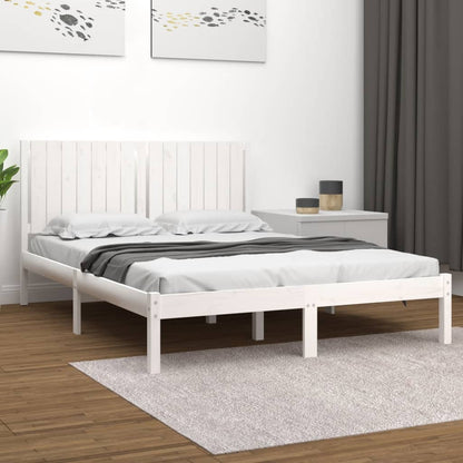 Solid wood bed white pine 160x200 cm