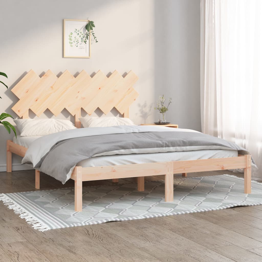 Solid wood bed 140x200 cm