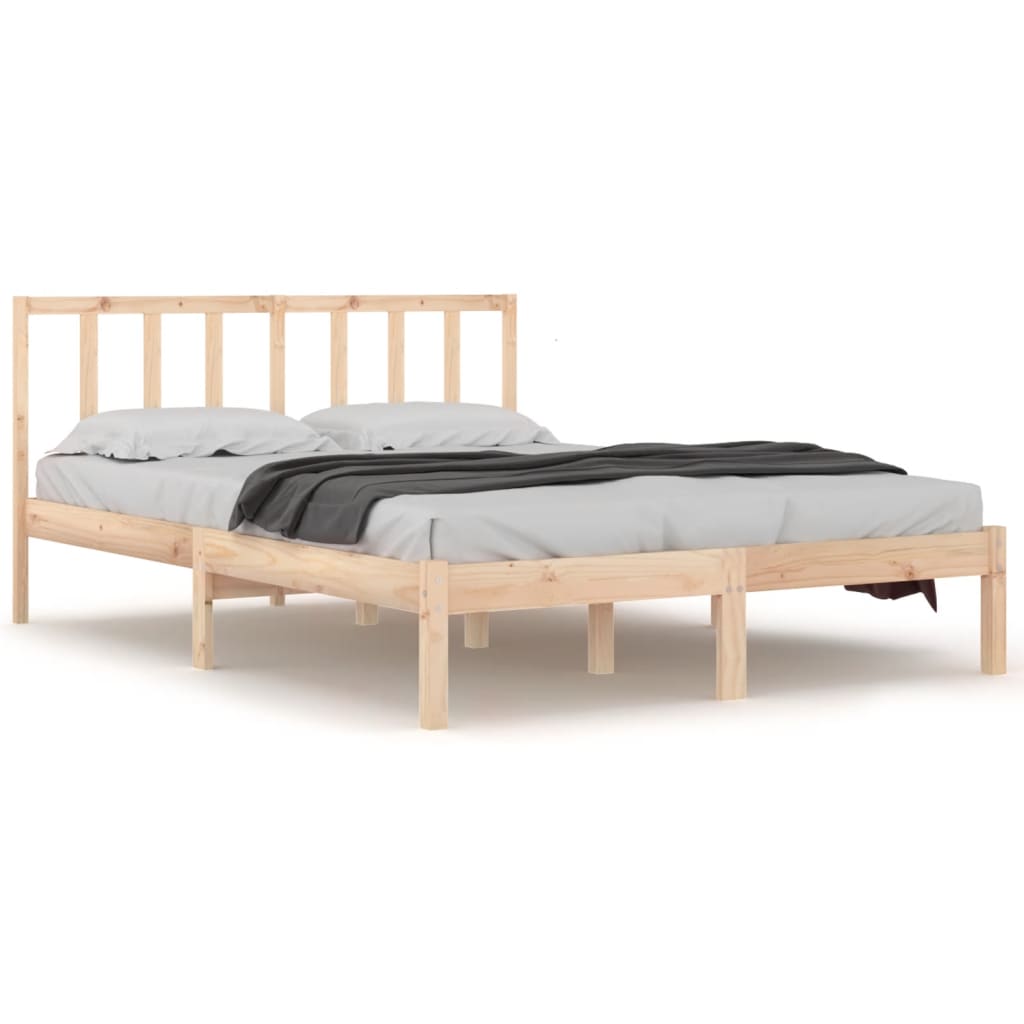 Solid pine bed 140x200 cm