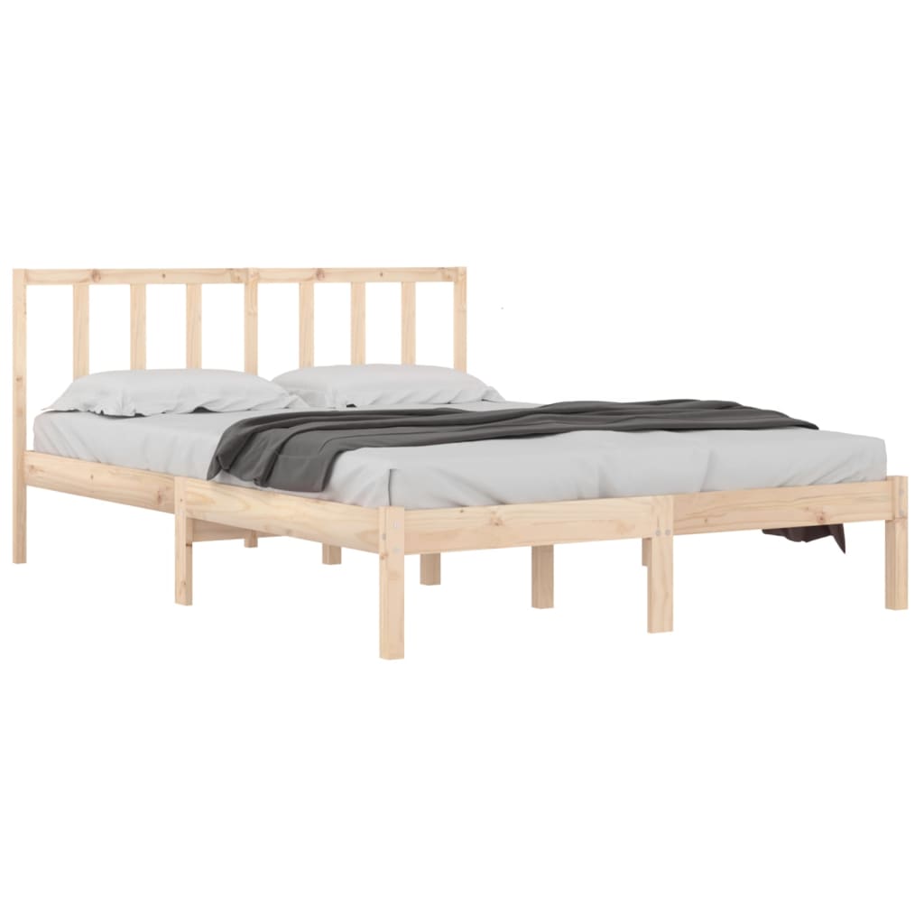 Solid pine bed 140x200 cm