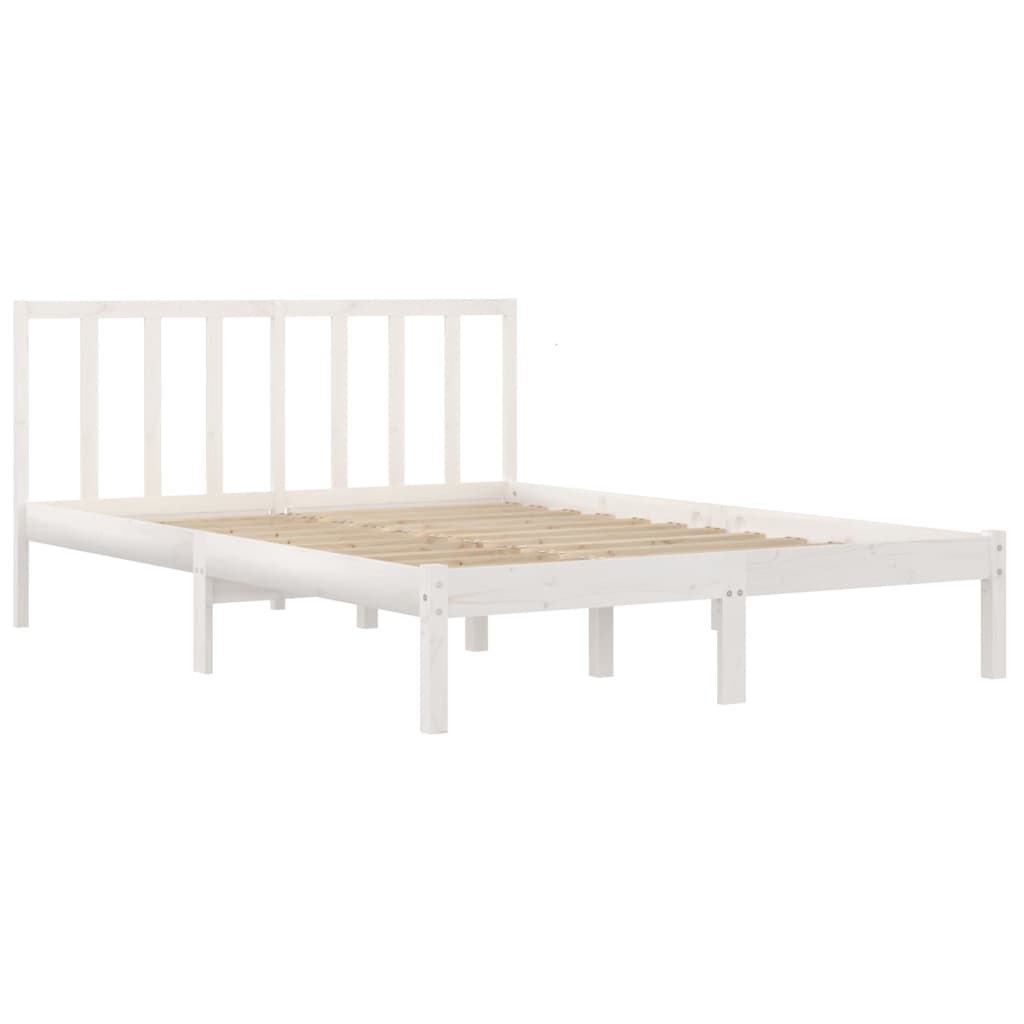 Solid wood bed white pine 140x200 cm
