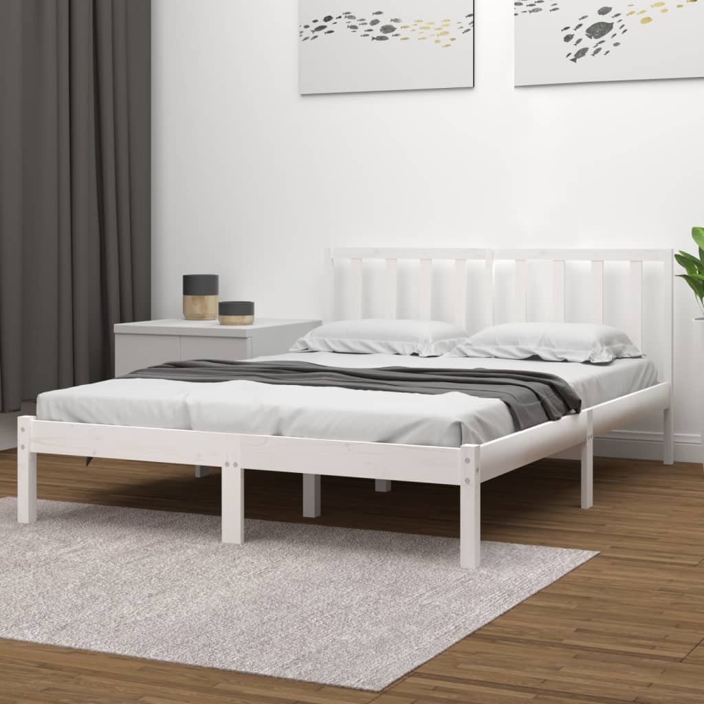 Solid wood bed white pine 180x200 cm