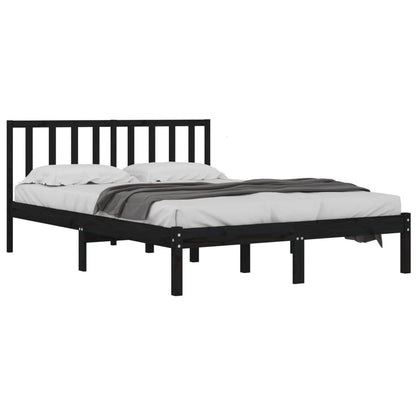 Solid wood bed black pine 180x200 cm