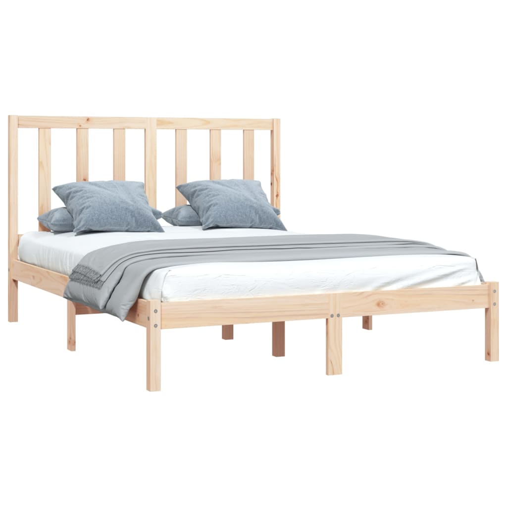 Solid pine bed 140x200 cm