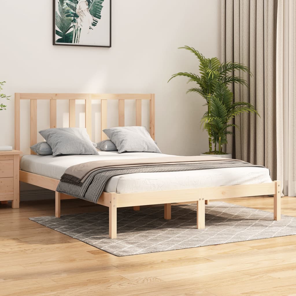 Solid pine bed 140x200 cm