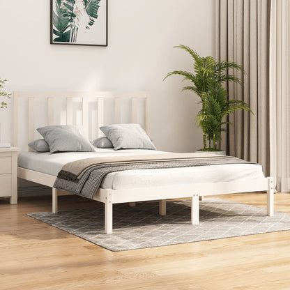 Solid wood bed white pine 140x200 cm