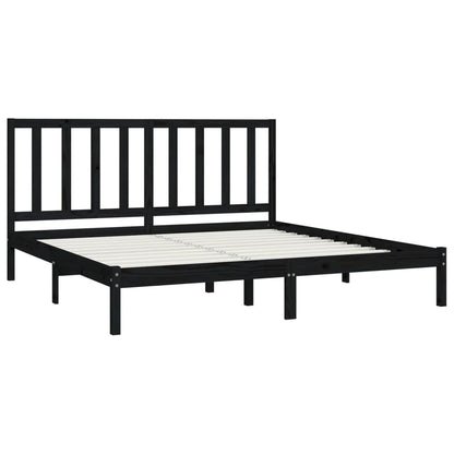 Solid wood bed black pine 180x200 cm