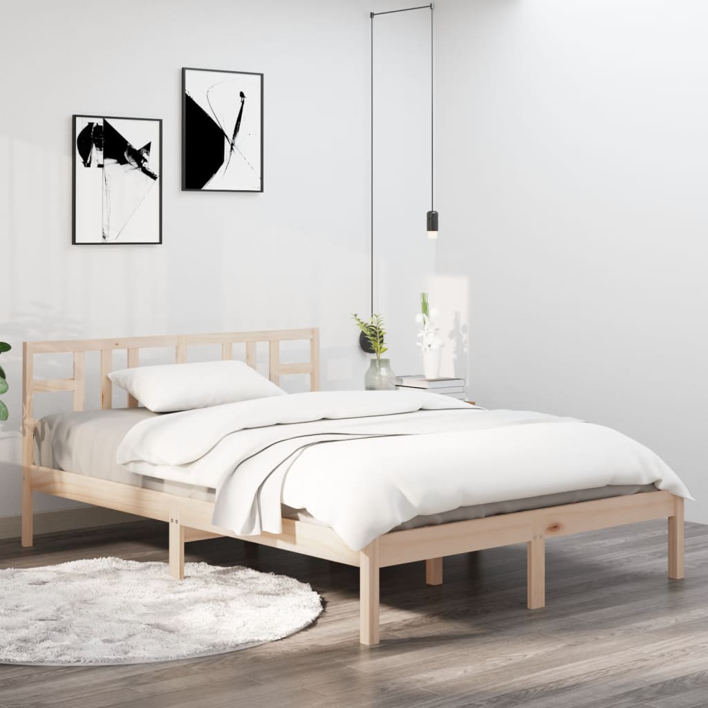 Solid wood bed 140x200 cm