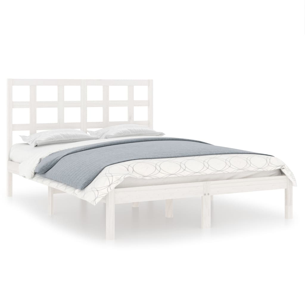 Solid wood bed white 180x200 cm