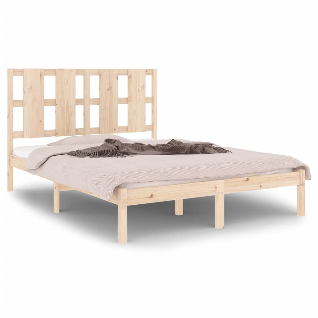 Solid pine bed 140x200 cm