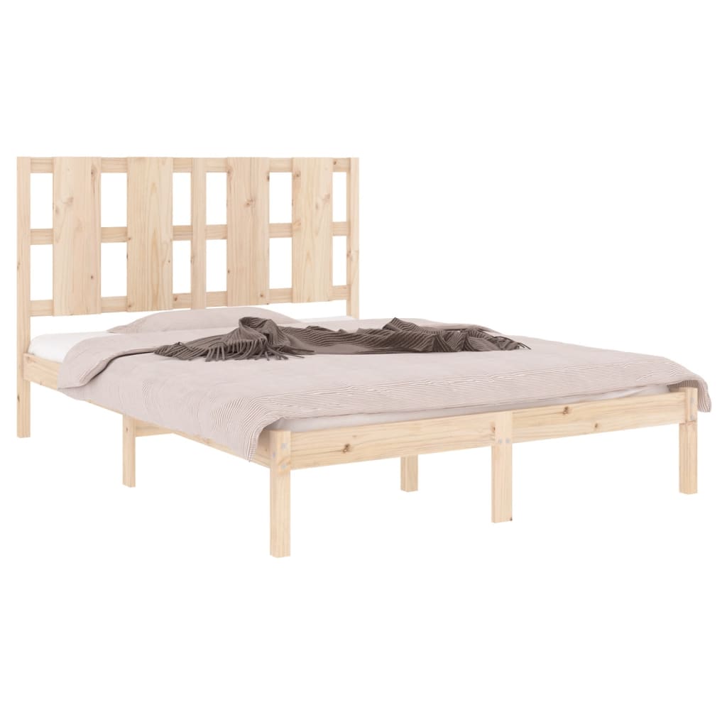 Solid pine bed 140x200 cm