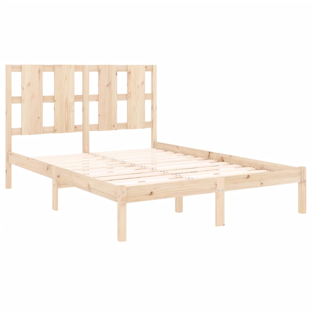Solid pine bed 140x200 cm