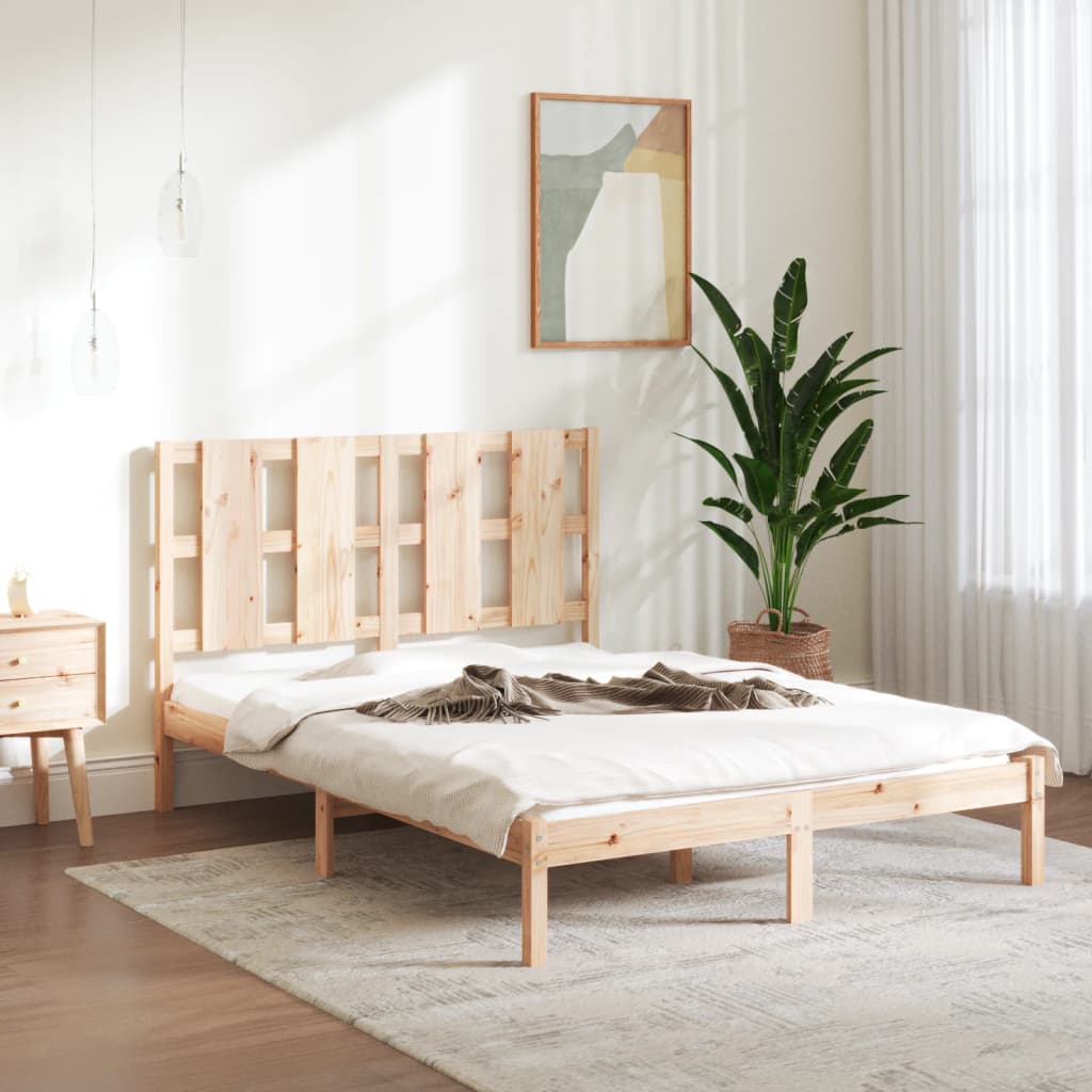 Solid pine bed 140x200 cm