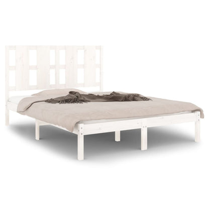 Solid wood bed white pine 140x200 cm
