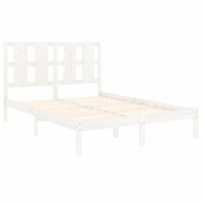 Solid wood bed white pine 140x200 cm