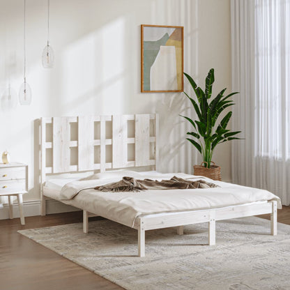 Solid wood bed white pine 140x200 cm