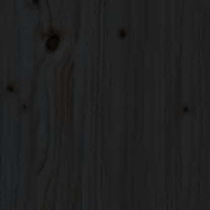 Massivholzbett Schwarz 180x200 cm