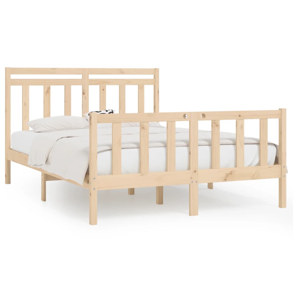 Solid pine bed 140x200 cm