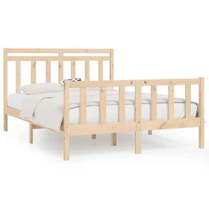 Solid pine bed 140x200 cm