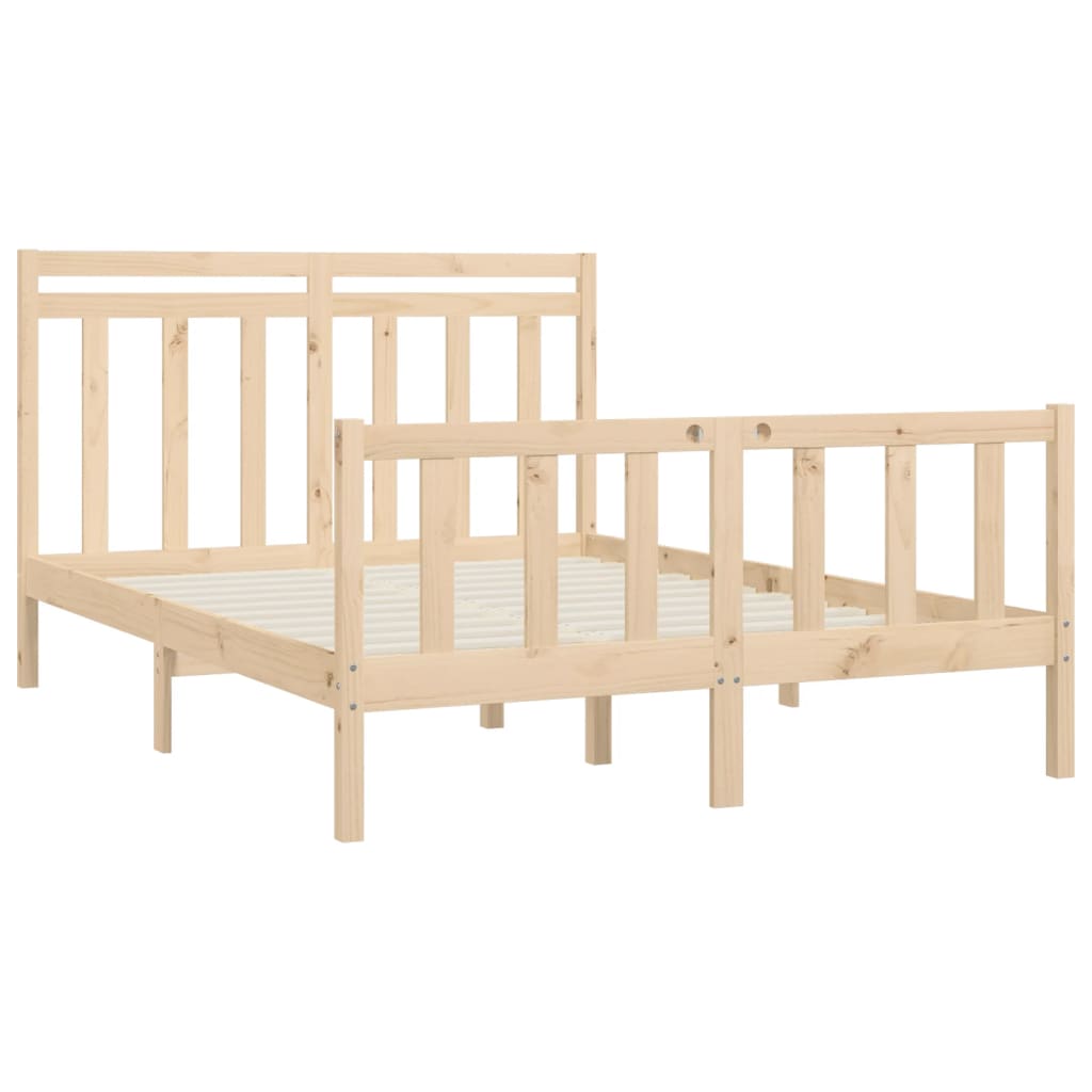 Solid pine bed 140x200 cm