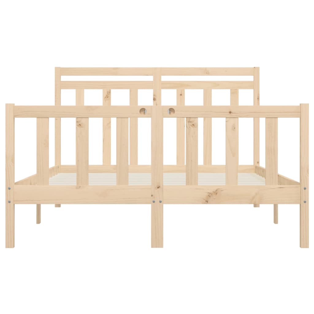 Solid pine bed 140x200 cm