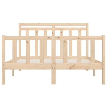 Solid pine bed 140x200 cm
