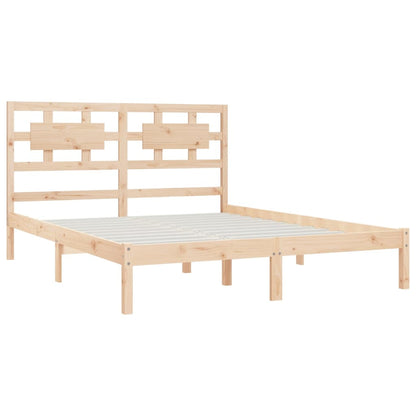 Solid pine bed 140x200 cm