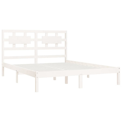 Solid wood bed white pine 140x200 cm