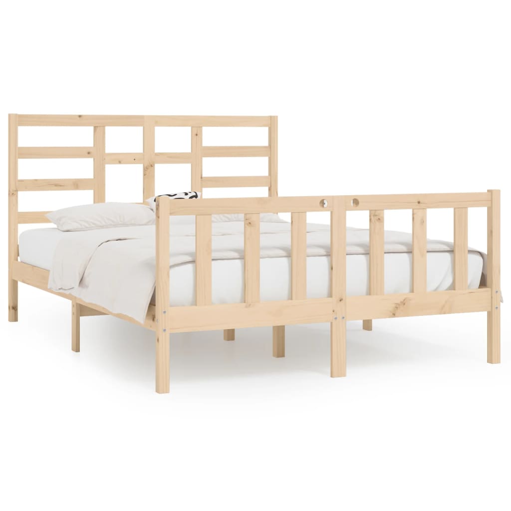 Solid pine bed 140x200 cm
