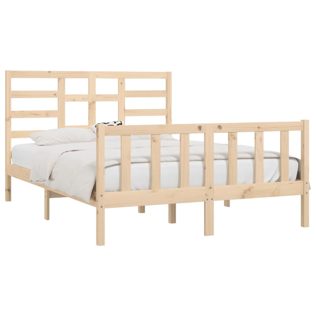 Solid pine bed 140x200 cm
