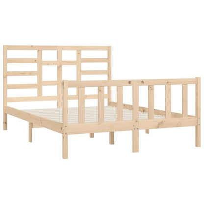 Solid pine bed 140x200 cm