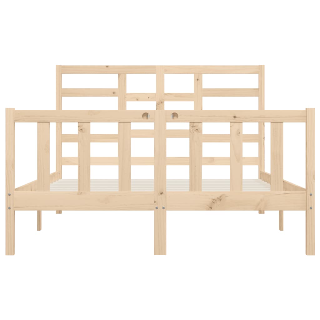 Solid pine bed 140x200 cm