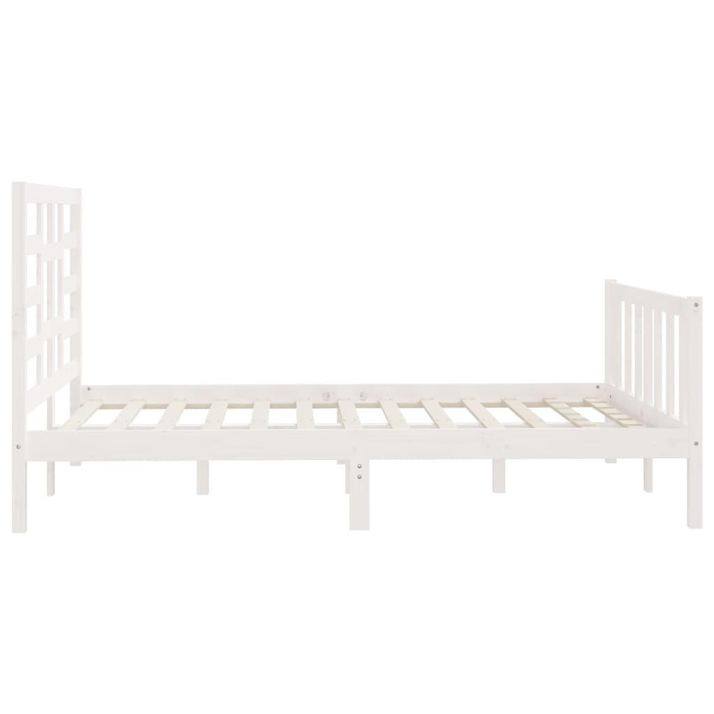 Solid wood bed white pine 140x200 cm