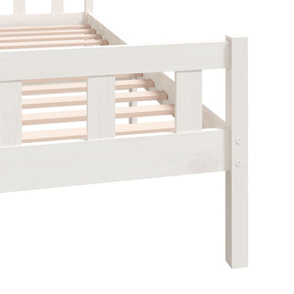 Solid wood bed white 160x200 cm
