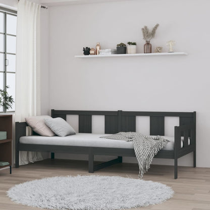 Daybed grey solid pine 80x200 cm